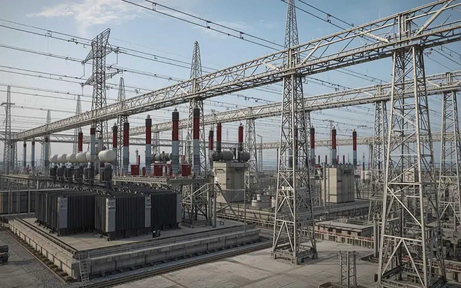Steel plant substation